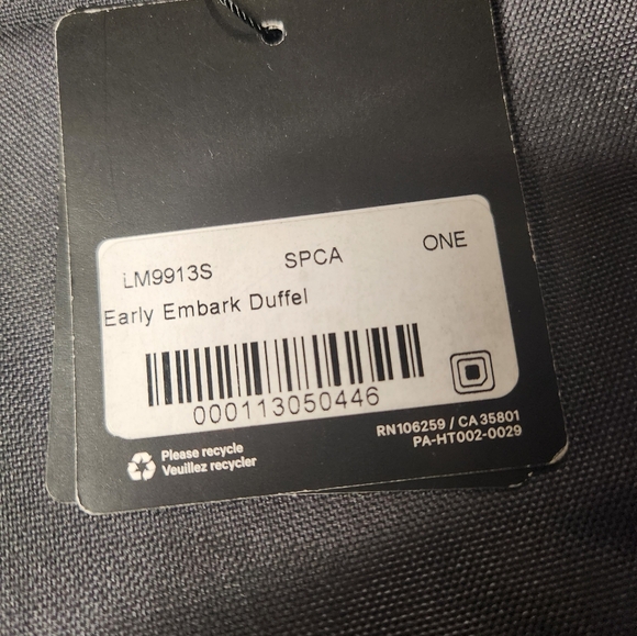 Lululemon Early Embark Duffel Bag Grey NWT - Picture 3 of 10